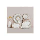 Bella Maison Adelina Stoneware Yeşil 26 Parça 6 Kişilik Kahvaltı Takımı