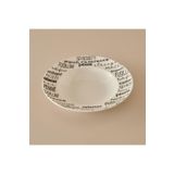 Bella Maison Alfredo Porselen Makarna Tabağı Siyah 28 CM