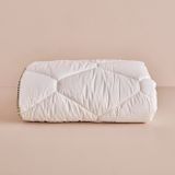 BELLA MAISON Bambu Kapitoneli Dış Kumaş:%100 Pamuk/İç Dolgu:%30 Bambu%70 Polyester Elyaf Bebek Yorgan, Beyaz, Bebek (95x145 cm)