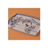 Bella Maison Bleu Blanc Melamin Tepsi Mavi (42X31 Cm)