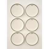 Bella Maison Bonheur Porselen 6'lı Pasta Tabağı Seti Yeşil (21 Cm)