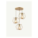 Bella Maison Celine 3'lü Yuvarlak Sarkıt Avize Eskitme (50x90 cm)