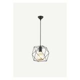 Bella Maison Celine Tekli Sarkıt Avize Siyah (22x70 cm)
