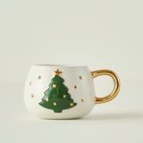Bella Maison Christmas Yılbaşı Stoneware Kupa (280 cc) - Renkli - 280 ml