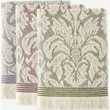 Bella Maison Colin %100 Pamuk 50x90 cm Yüz Havlusu 3'lü Set Çok Renkli Desenlerle Şık Tasarım - 50 x 90 cm