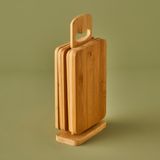 Bella Maison Craft 6'lı Kesme Tahtası Seti Naturel (15x7x33 cm) - 33 x 15 x 7 cm