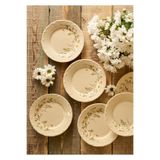 Bella Maison Daisy Porselen 6'lı Pasta Tabağı Krem (20 Cm)