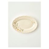 Bella Maison Daisy Porselen Sunum Tabağı Krem (25 cm)