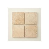 Bella Maison Ephesus 4'lü Traverten Bardak Altlığı (10x10 cm)