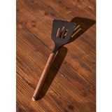 Bella Maison Golby 32,3x8 Cm Siyah Spatula Ahşap Sap ile Uzun Süreli Kullanım İçin Tasarlandı