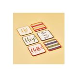 Bella Maison Hello 6'lı Bardak Altlığı (10X10 CM)