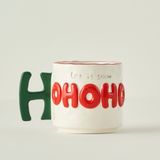 Bella Maison HoHoHo Yılbaşı Stoneware Kupa (360 cc) - Renkli - 360 ml