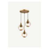 Bella Maison James 3'lü Bal Camlı Avize Eskitme (30x85 cm)