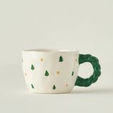 Bella Maison Jolly Yılbaşı Stoneware Kupa Yeşil (290 cc)
