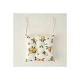 Bella Maison Lemoncello Yellow Baskılı Sandalye Minderi Sarı (40x40 Cm) Sarı