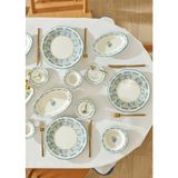 Bella Maison Liana Stoneware 52 Parça 12 Kişilik Kahvaltı Takımı Mavi