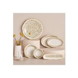Bella Maison Loren Stoneware Sarı 26 Parça 6 Kişilik Kahvaltı Takımı