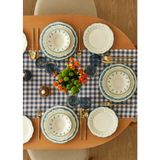 Bella Maison Mabel 48 Parça Mavi Stoneware Yemek Takımı 12 Kişilik Şık ve Dayanıklı
