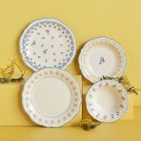 Bella Maison Mabel Stoneware Mavi 48 Parça 12 Kişilik Yemek Takımı