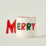 Bella Maison Merry Yılbaşı Stoneware Kupa (360 cc) - Renkli - 360 ml