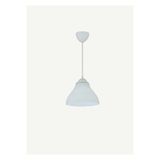 Bella Maison Miravel Tekli Cam Sarkıt Avize Beyaz (70x25 cm)