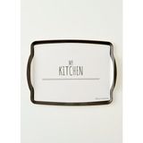Bella Maison My Kitchen 42X31 Cm Siyah Melamin Tepsi Kaymaz Taban Özelliğiyle Pratik Kullanım