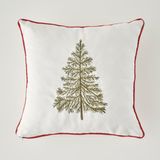 Bella Maison New Year Yılbaşı Nakışlı Kırlent Kılıfı Beyaz (43x43 cm) - Custom