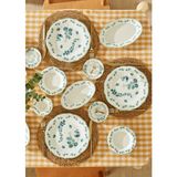 Bella Maison Ocaliptus Stoneware 52 Parça 12 Kişilik Kahvaltı Takımı Yeşil