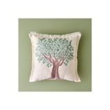 Bella Maison Olive Tree Baskılı Kırlent Kılıfı Bej (45x45 cm)