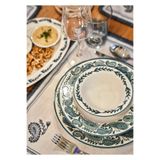 Bella Maison Paisley Porselen 24 Parça 6 Kişilik Yemek Takımı