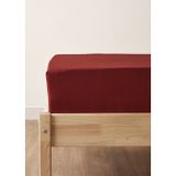Bella Maison Premium Tencel Çift Kişilik Lastikli Çarşaf Bordo (160x200x35 cm)