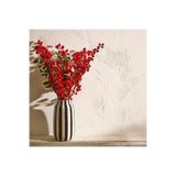 BELLA MAISON Rise Stoneware Vazo Siyah-Beyaz (14x14x26 cm)