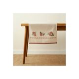 Bella Maison Rose Baskılı Kopanakili Runner Krem (50X150 Cm)