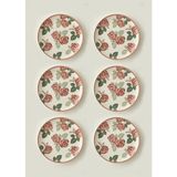 Bella Maison Rose Porselen 6'lı Servis Tabağı (26 Cm)