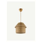 Bella Maison Serein Hasır Sarkıt Avize Kahverengi (70x25 cm)