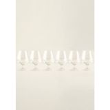 Bella Maison Shape Kristal 6'lı Kahve Yanı Su Bardağı Naturel (180 Cc) - Naturel Beyaz