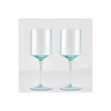 Bella Maison Stripe Kadeh 2'li Yeşil (440 cc)
