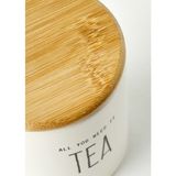 Bella Maison Tea Seramik Saklama Kabı Beyaz (9x7,5 Cm) - 9 x 7,5 cm