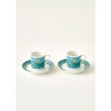 Bella Maison Van Gogh Almond Blossom 2'li Kahve Fincanı Seti Turkuaz (90 cc)