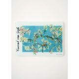 Bella Maison Van Gogh Almond Blossom Cam Kesme Tahtası (35X25 Cm) - 35 x 25 cm