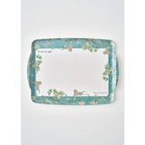 Bella Maison Van Gogh Almond Blossom Melamin Tepsi Mavi (42X31 Cm)