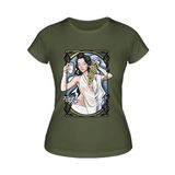 Belladonna, Kadın Tişört (Haki, 2XL)