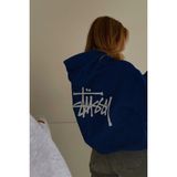 Bellanova 3 Iplik Kalın Kumaş Kapüşonlu Kanguru Cepli Arka Baskı Detaylı Oversize Rahat Günlük Hoodie - 2XL - Lacivert