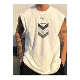 bellanova Perseverance Baskılı Kolsuz tshirt Erkek Sıfır Kol Giyim Spor Giyim Oversize T-SHİRT