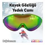 Bellasimo Cercevesiz Kayak Gozlugu Cami Lens Degistirebilir Cam Antifog Gunes Kar Gozluk Cami Gokkusagi