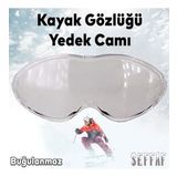 Bellasimo Çerçevesiz Kayak Gözlüğü Camı Lens Değiştirebilir Cam Antifog Güneş Kar Gözlük Camı Şeffaf