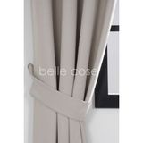 Belle Cose Blackout Karartma Naturel Gri Tek Kanat 270x260 cm Fon Perde