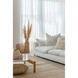 Belle Cose Pileli Düz Tül Perde Beyaz (1x2,5 Pile)