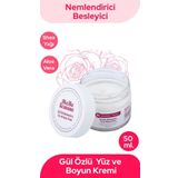 Belle Femme Gül Özlü Yüz ve Boyun Kremi Nemdirici ve Besleyici