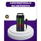 Belle Fusion Bfs Bluetooth Işıklı Hoparlör – 2X5W Güç | USB + Tf Kart + Fm Radyo | Siyah Renk